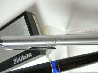 NOS vintage PELIKAN EP 474 fountain pen M nib & ballpoint pen & box 6