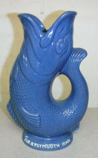 Vintage Plymouth Gin Fish Pub Jug Bar Pitcher,  For a Plymouth Man 2