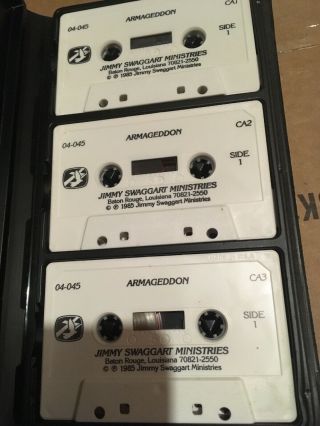 Jimmy Swaggart 3 Cassette Tape Set “Armageddon” AudioBook Vintage 2