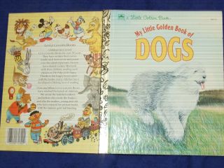 Vintage 1983 " My Little Golden Books Of Dogs " 309 - 71 Little Golden Book