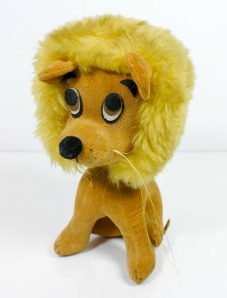 Vintage Small Soft Toy Lion Kamar Japan Plush Animal Cuddly 1968