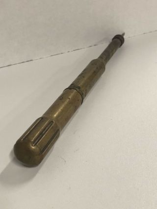 Extremely Rare Vtg Antique E.  C.  SIMMONS Blue Brand No.  100 Brass Handheld Drill 3