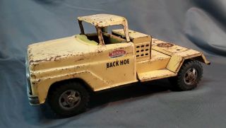Vintage Tonka Back Hoe Metal Truck Toy - - Needs Back Hoe & Seat Assembly 1:16