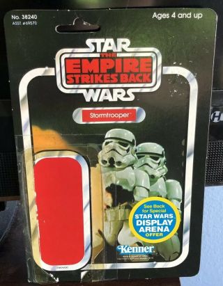 Vintage Star Wars Kenner Esb Stormtrooper 45 Card Back