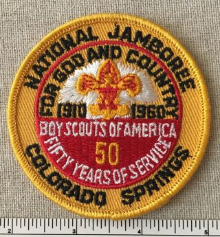 Vintage 1960 National Jamboree Boy Scout Participant Patch Colorado Springs Co