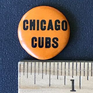 Chicago Cubs (1950s?) 7/8 " Vintage Illinois Baseball Pin - Back Button