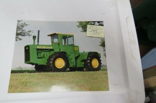 Vintage John Deere 8020 Dealer Tractor 8x10 Photo Brochure
