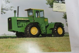 Vintage John Deere 8020 Dealer Tractor 8x10 Photo Brochure 2