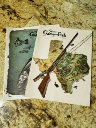 Vintage Set Of 2 1959 Texas Game And Fish Magazines May & July 1959