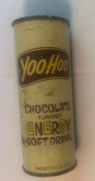 Vintage You - Hoo Chocolate Flavored Energy Soft Drink Can Tin 1950s