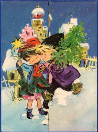 Vintage Norcross Advent Christmas Calendar West Germany German
