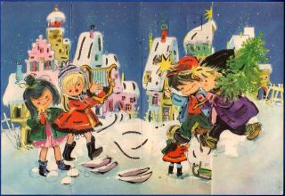 Vintage Norcross Advent Christmas Calendar West Germany German 3