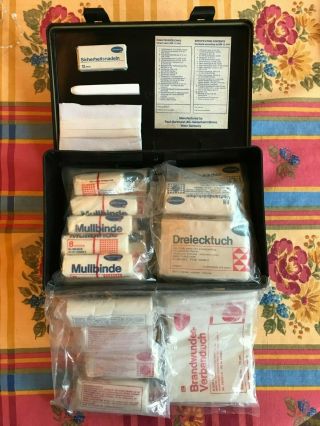 Mercedes Benz Vintage German First Aid Kit - 3