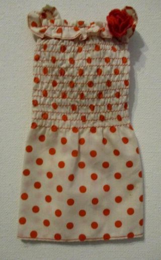 Vintage Mod Barbie: 1975 Best Buy 7417 White With Red Polka Dots Dress