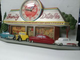 Vintage Coca Cola Family Diner Drive In Clock Burwood USA great 5