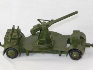 VTG 1940 ' s Dinky Meccano 161B ARMY ANTI AIRCRAFT GUN CANNON TRAILER 4