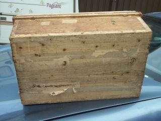 LARGE VINTAGE JAPANESE WOOD TEA CHEST,  BOX TRUNK,  STEEL TIN LINED,  PLANTER TABLE 8