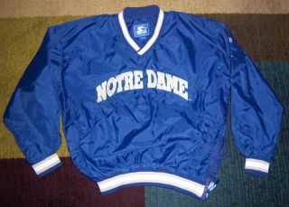 Rare Authentic Starter Vintage Notre Dame Fighting Irish Sideline Jacket Xl L