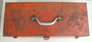 Large Vintage Snap On Tool Box,  21 L X 9 W X 9 H,  Well - (inv240)