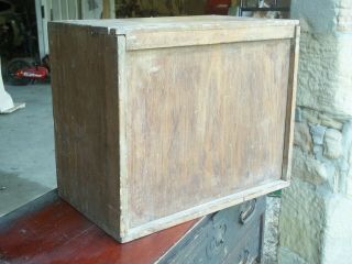 Vintage Japanese Wood Box Trunk Chest Box Tansu,  Bathroom Cabinet