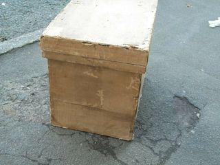 VINTAGE JAPANESE TEA CHEST WOOD TIN LINED,  BOX TRUNK CHEST 3