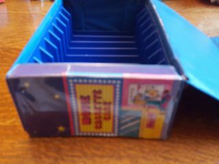 Vintage VHS Movie Video Cassettes Tape Case Storage box 10 Movies Hollywood 2