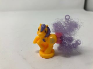 Vintage G1 Petite My Little Pony 1 25” Purple Ponytail