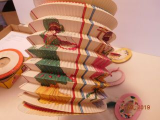 8 Assorted Large & Small Vintage Paper Chinese Candle Lanterns w Tassels 4