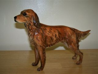 Vintage Goebel Irish Setter Dog Porcelain Figurine - Ch622 - West Germany