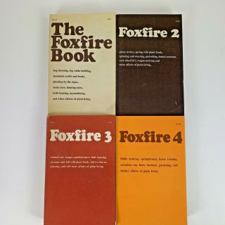 Vintage Set Of The Foxfire Books Volumes 1 - 4 In From The 70 