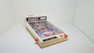 Vtg Electronic 1979 Tomy Portable Atomic Arcade Pinball Game Table Top Action