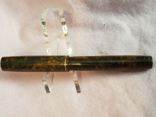 Vintage Waterman Ideal 92v Fountain Pen - Brown Marbled Flex Nib
