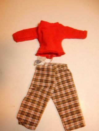Vintage 9208 Pedal Pushers Outfit Ideal Tagged Little Miss Revlon Fashion Doll