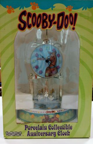 Anniversary Cartoon Network Scooby Doo Porcelain Clock / Vintage Toy