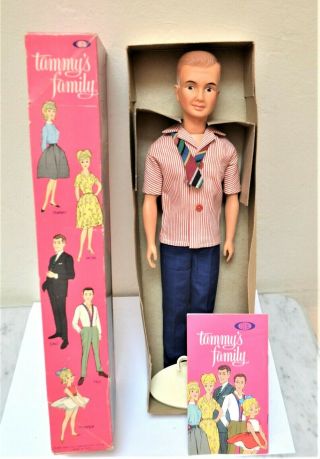 DAD doll rare BOX stand vintage 1960 Tammy Pepper Ideal clothes family man 4