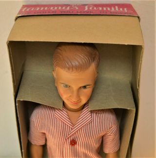 DAD doll rare BOX stand vintage 1960 Tammy Pepper Ideal clothes family man 5