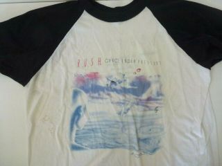 1984 Rush Grace Under Pressure Tour Vintage T - Shirt Size Mens Xl 3/4 Sleeves