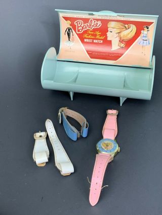 Vintage 1964 Bradley Barbie Teen Age Fashion 3 Band Interchangeable Wrist Watch