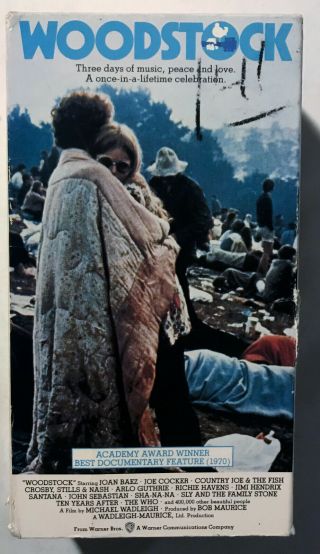 Vintage 1969 Woodstock Music Festival Movie 2 Vhs Cassette Set