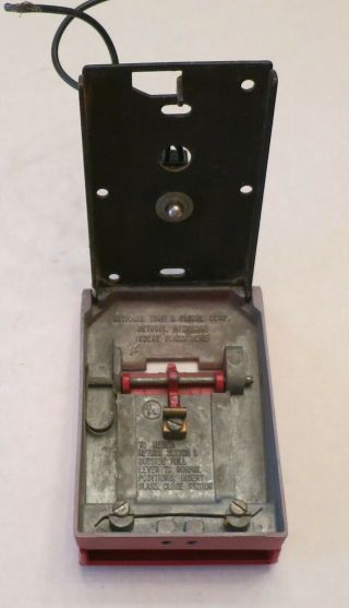 Vintage National Time Fire Alarm Pull Station Fire Safety Man Cave Local Alarm 4
