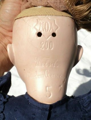 Old Antique Vtg Bisque Porcelain Baby Doll MOA 200 Welsch Germany 5 4