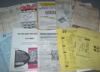 Vintage 1960 S Speed Racing Catalogs - Lit - Isky - Donovan Moon Eyes Hurst