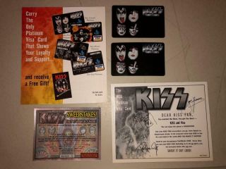 Vtg Kiss Fanclub Visa Platinum Credit Card,  Sweepstakes Info 80s Hard Rock Pop