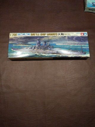 Vintage 1/700 Waterline Series Battleship Yamato By Tamiya (japan)