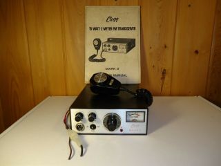 Vintage Clegg Mark 3 Fm Xcvr 2 Meter Transceiver 15 Watt 146 - 148 Mhz -
