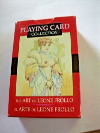 Vintage Pinup Playing Cards Nos Art Of Leone Frollo,  Nude,  Girlie,  54