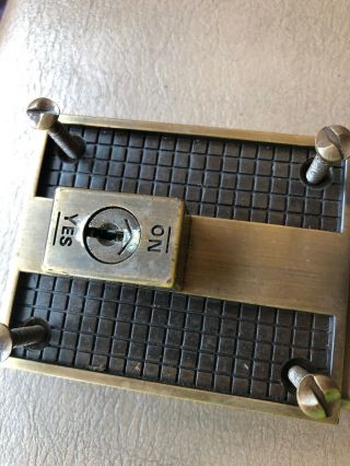 Vintage 1970 National Lock Dead Bolt Door Lock With Hardware 3