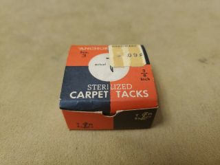 Vintage Anchor Brand Tacks Sterilized Carpet Tacks 3/8 " No 3 Made In Holland