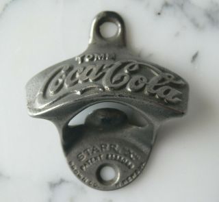 Rare Vintage Tome Coca Cola Bottle Opener Starr X Brown Co.  Cast Iron
