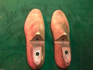 Vintage Pair Wood 400 Size 8 - 1/2 E UNITED LAST Factory Shoe Industrial Last 634 3